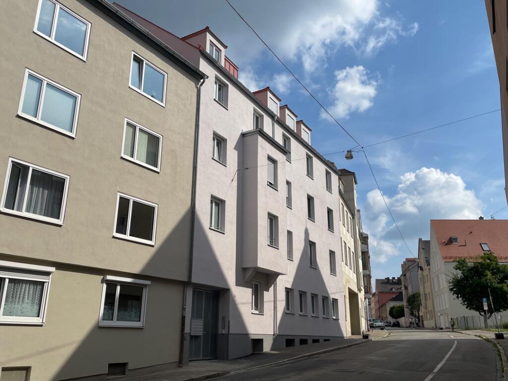 38fassade fertig straßenzug